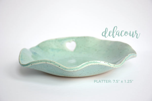 DDG Nourish Stoneware Collection: DELACOUR, Medium Single Platter