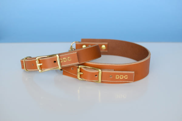 EXCLUSIVE LEATHER COLLECTION - Sequoia Leather Martingale Collar