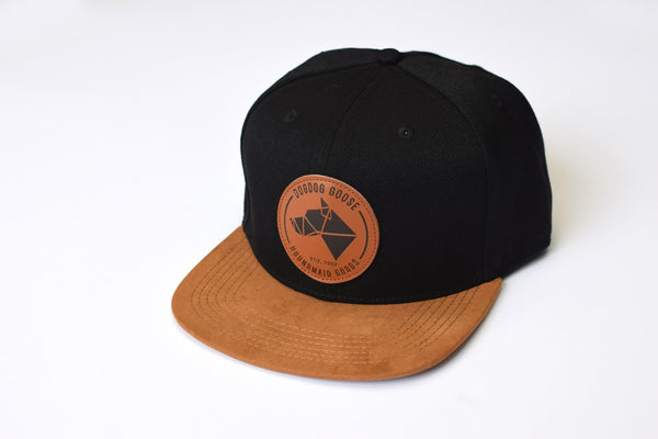Pawthentic Threads: Leather Patch Snapback Hat