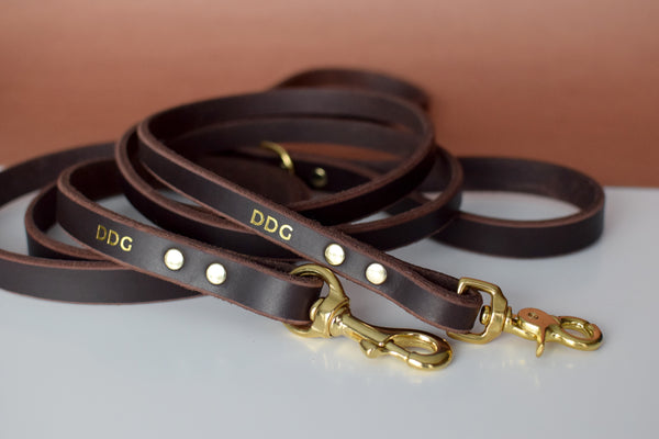 EXCLUSIVE LEATHER COLLECTION - Mahogany Leather Leash