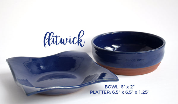 DDG Nourish Stoneware Collection: FLITWICK, Medium Bowl & Platter Set