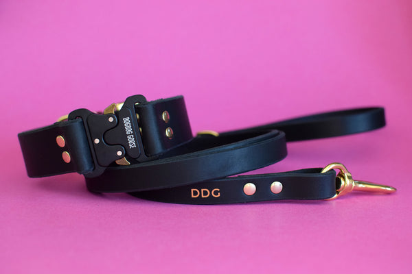 EXCLUSIVE LEATHER COLLECTION - Ebony Leather Leash