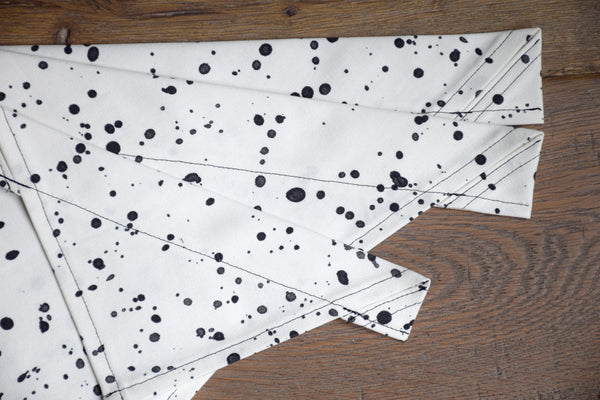 Dog Bandana - Dalmatian Dots Cotton Dog Scarf