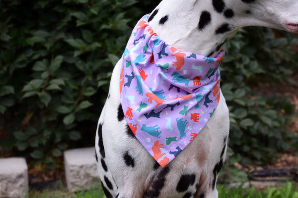 Dog Bandana - "Doggy Confetti" Artisan Series Cotton Dog Scarf, Craftsturbator//Sibina Fisher