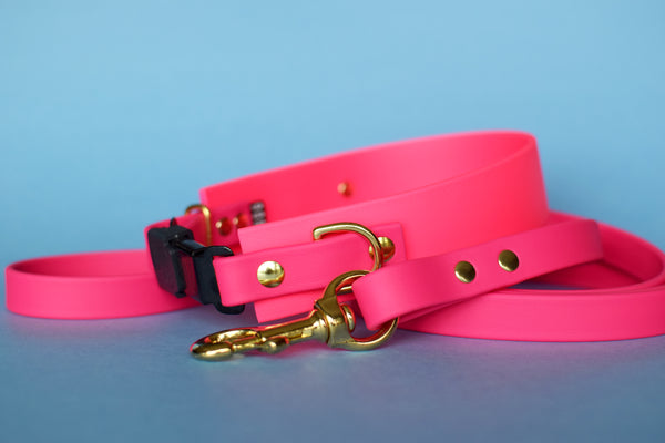 PREMADE COLLECTION - Hot Pink & Fuchsia Osgiliath Biothane Dog Collar