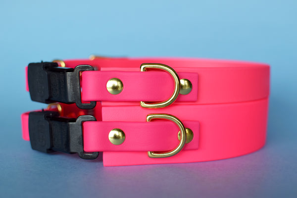 PREMADE COLLECTION - Hot Pink & Fuchsia Osgiliath Biothane Dog Collar