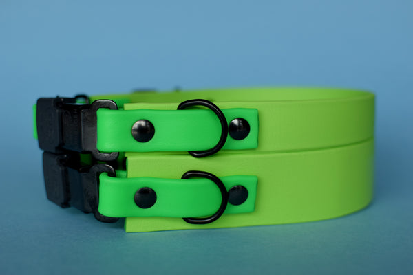 PREMADE COLLECTION - Lime & Neon Green Osgiliath Biothane Dog Collar