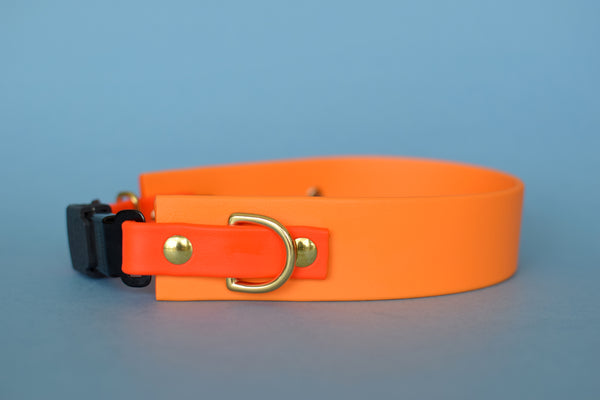PREMADE COLLECTION - Mango & Hot Orange Osgiliath Biothane Dog Collar