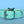 Load image into Gallery viewer, PREMADE COLLECTION - Seafoam &amp; Nickel Biothane Dog Collar
