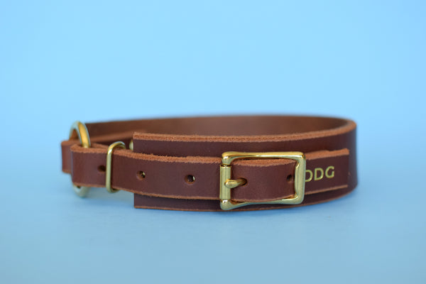 EXCLUSIVE LEATHER COLLECTION - Cherry Leather Osgiliath Collar