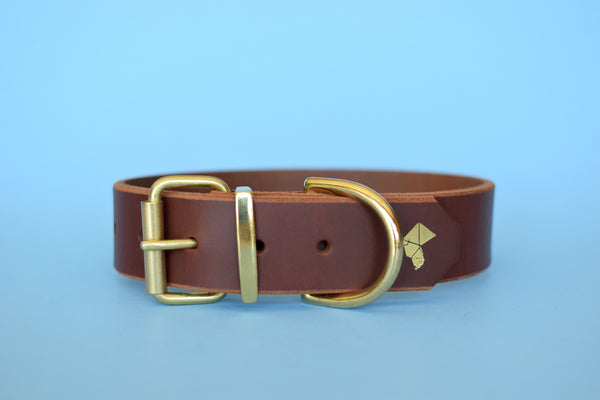 EXCLUSIVE LEATHER COLLECTION - Cherry Leather Collar