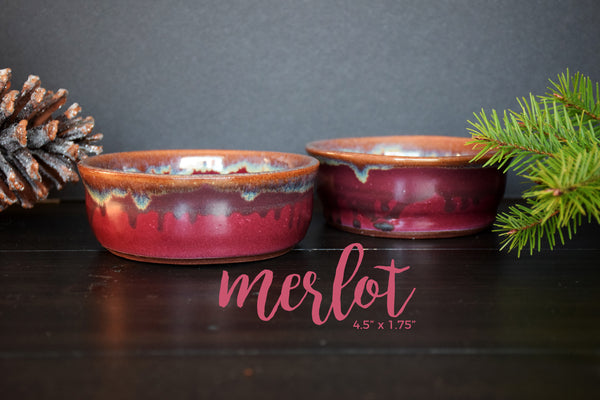 DDG Nourish Stoneware Collection: MERLOT, Small Bowl Set